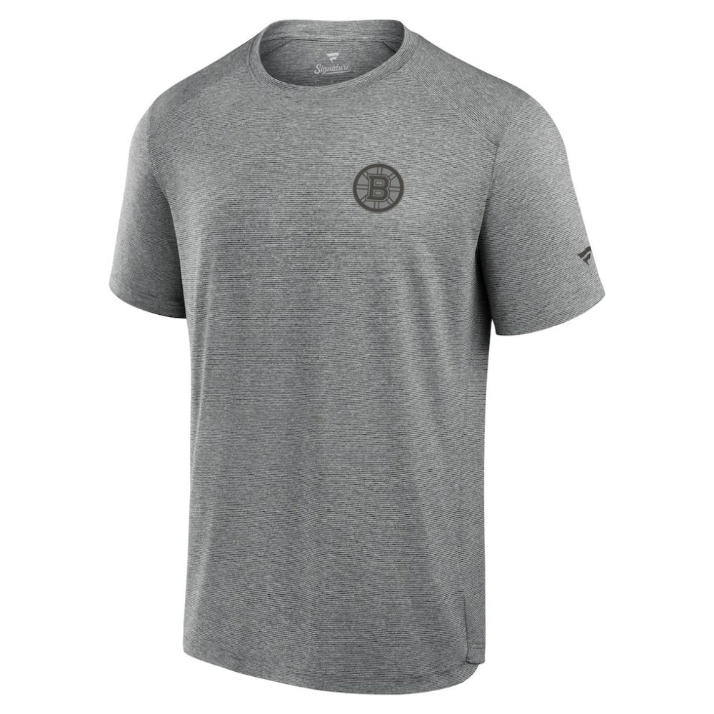 Boston Bruins Fanatics Front Office Tech T-Shirt - Black T-shirts