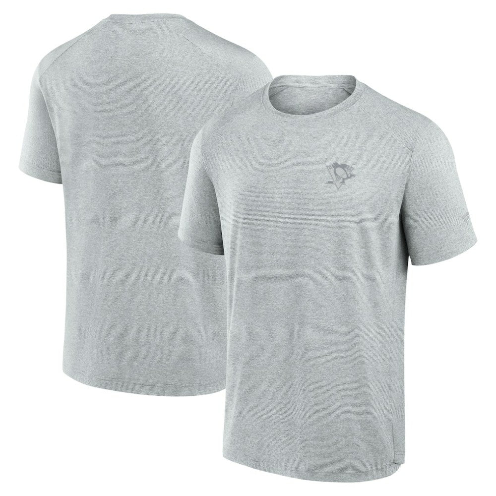 Pittsburgh Penguins Fanatics Front Office Tech T-Shirt - Gray T-shirts