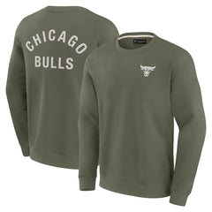 Chicago Bulls Unisex Elements Super Soft Fleece Pullover Sweatshirt - Olive cheap
