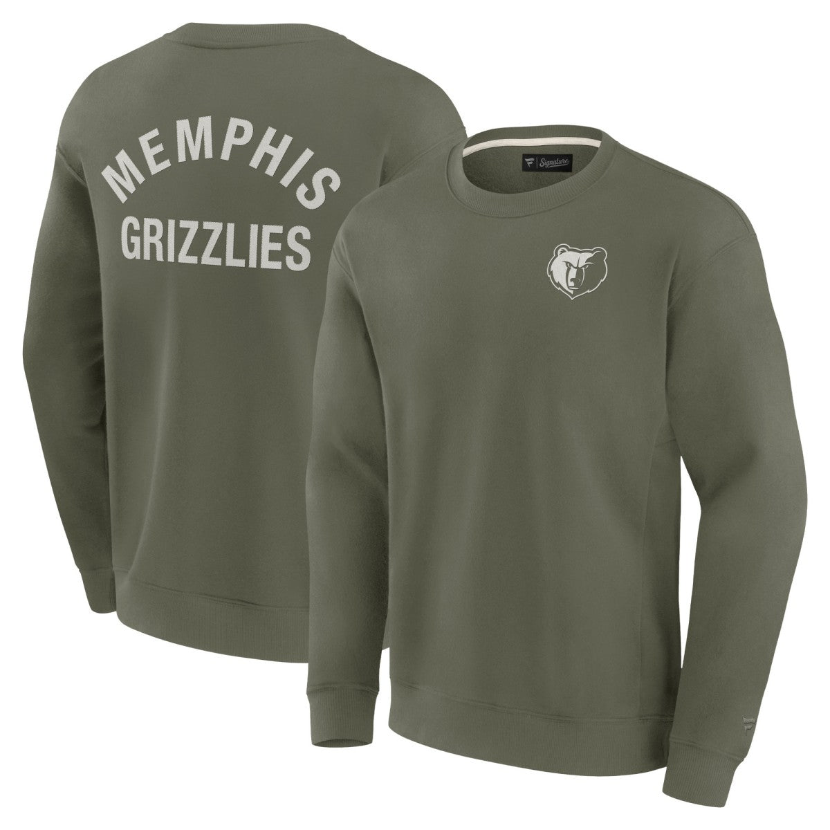 Memphis Grizzlies Unisex Elements Super Soft Fleece Pullover Sweatshirt - Olive sale