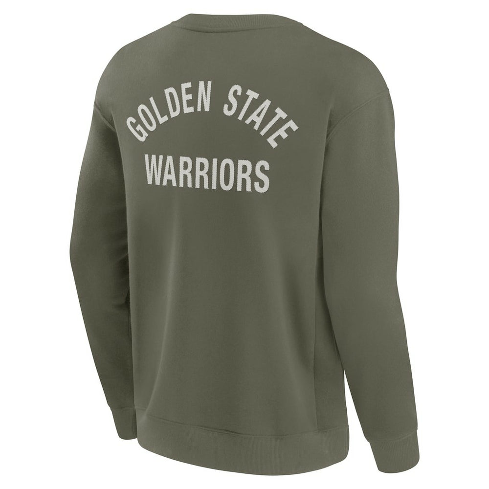 Golden State Warriors Unisex Elements Super Soft Fleece Pullover Sweatshirt sale - Olive shop