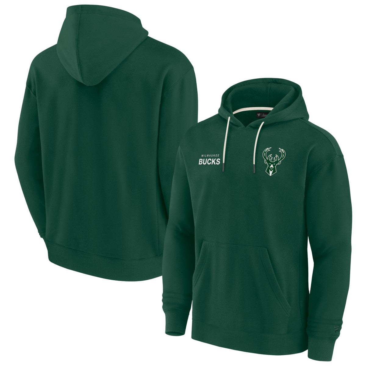 Milwaukee Bucks Unisex Elements Super Soft Fleece Pullover Hoodie - Hunter Green for sale