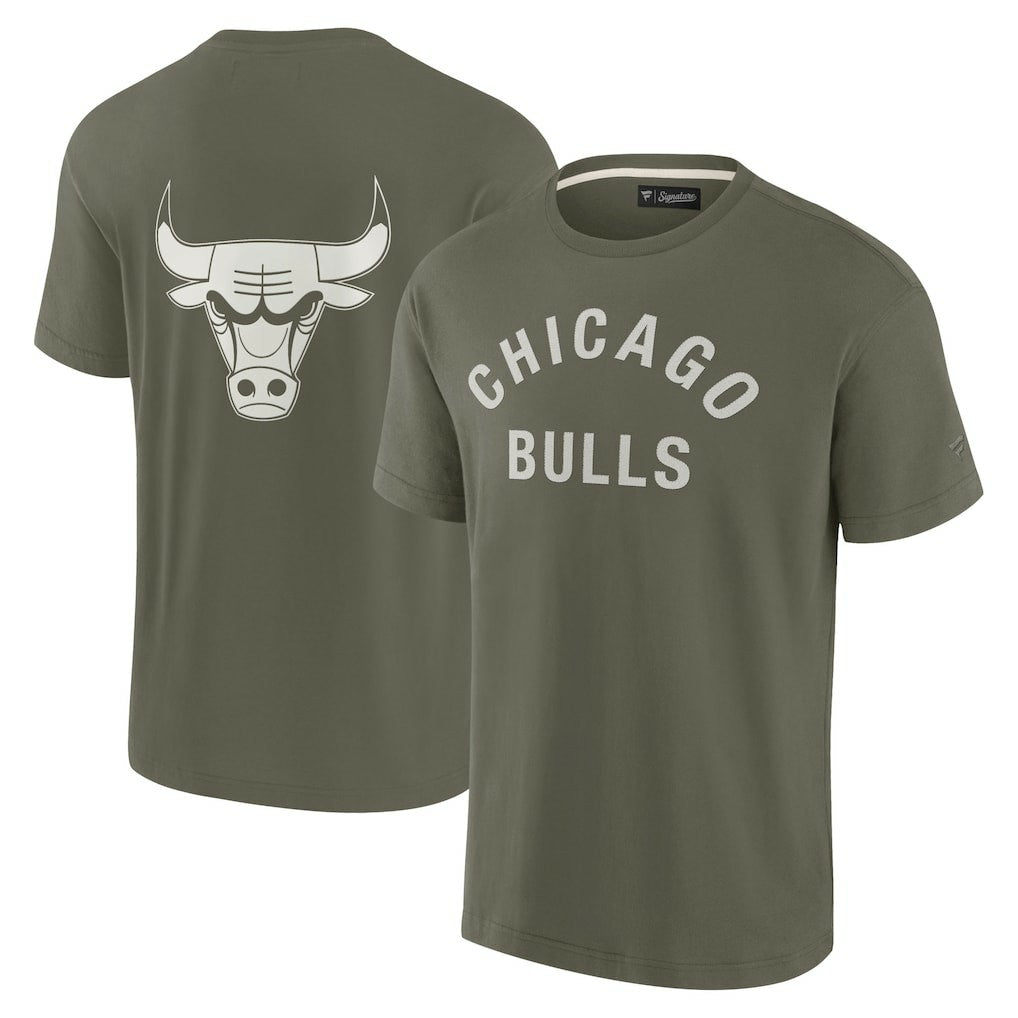 Chicago Bulls Unisex Elements Super Soft Short Sleeve T-Shirt sale - Olive for sale