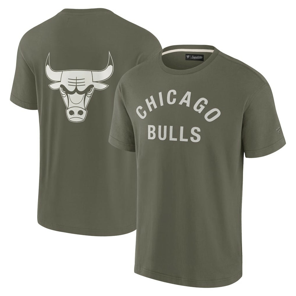 Chicago Bulls Unisex Elements Super Soft Short Sleeve T-Shirt sale - Olive for sale
