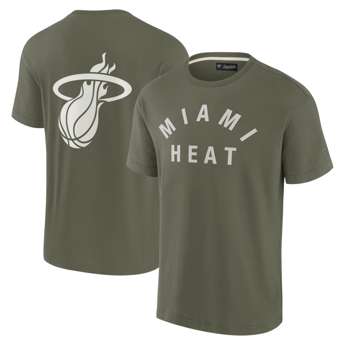 Miami Heat Unisex Elements Super Soft Short Sleeve T-Shirt - Olive for sale