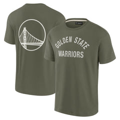 Golden State Warriors Unisex Elements Super Soft Short Sleeve T-Shirt sale - Olive on sale