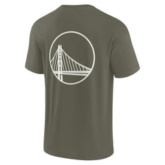 Golden State Warriors Unisex Elements Super Soft Short Sleeve T-Shirt sale - Olive on sale