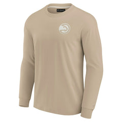 Atlanta Hawks Unisex Elements Super Soft Long Sleeve T-Shirt - Khaki shop