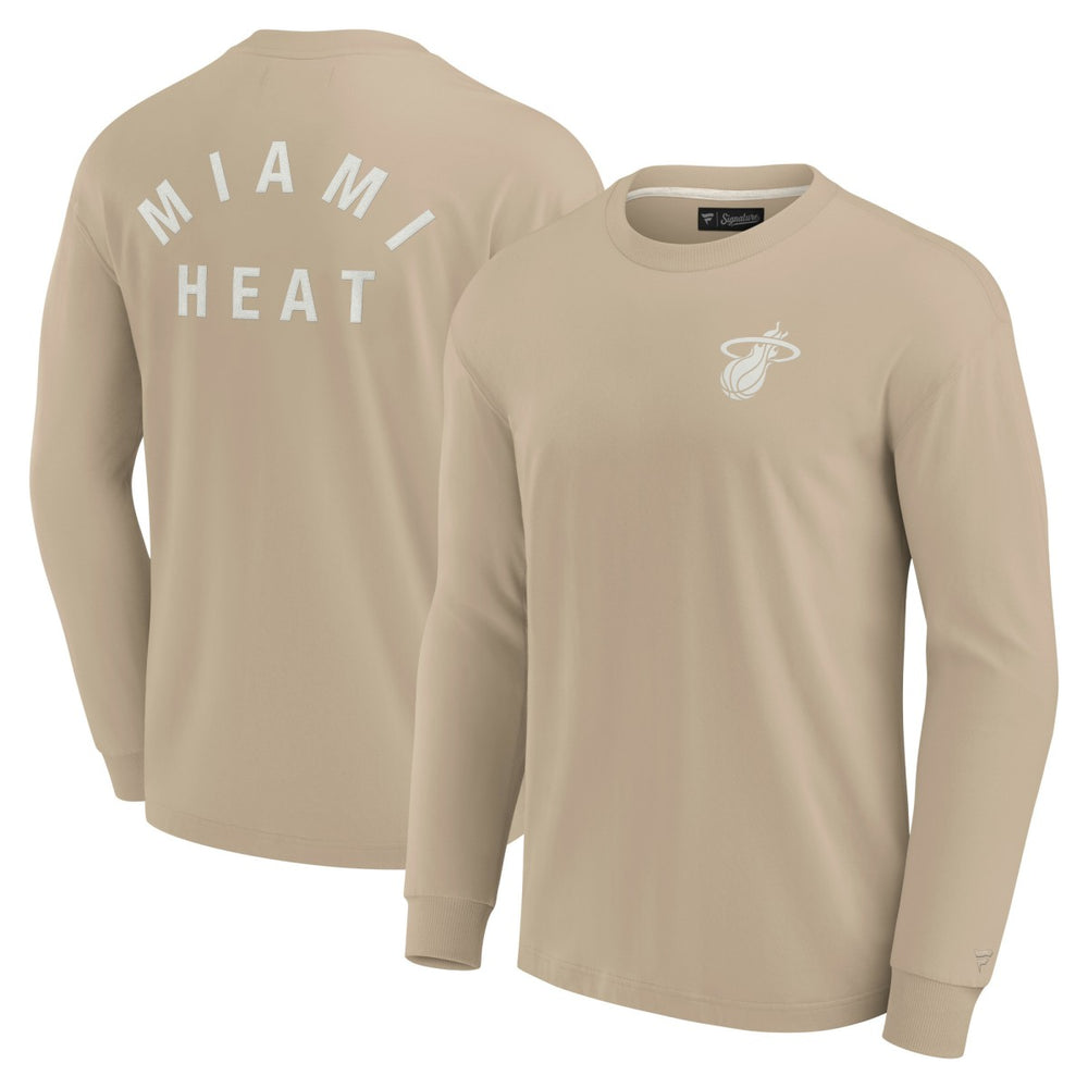 Miami Heat Unisex Elements Super Soft Long Sleeve T-Shirt - Khaki sale