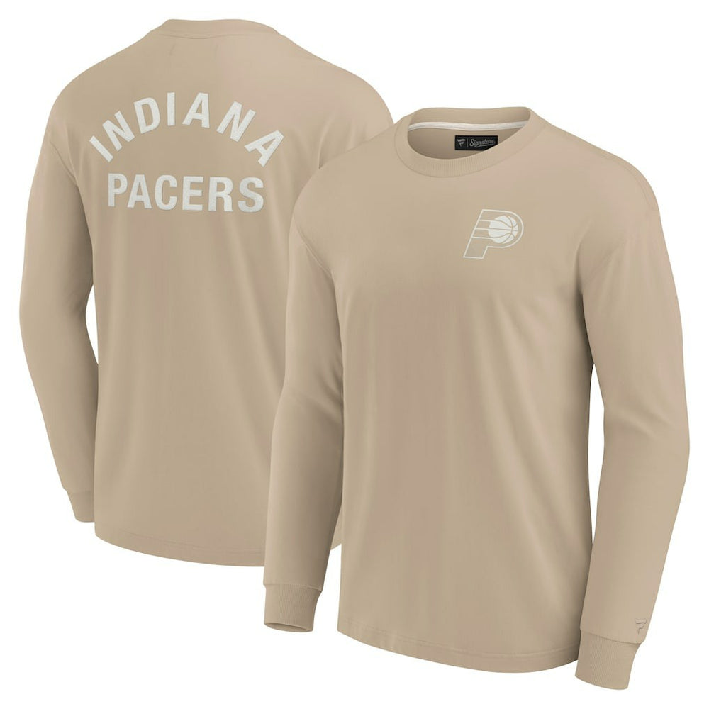 Indiana Pacers Unisex Elements Super Soft Long Sleeve T-Shirt - Khaki sale