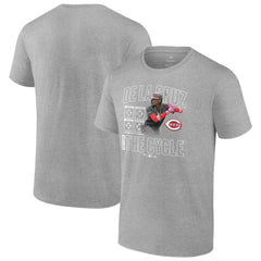 Elly De La Cruz Cincinnati Reds Cycle T-Shirt Heather Gray
