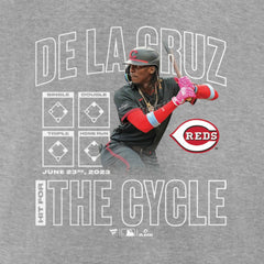 Elly De La Cruz Cincinnati Reds Cycle T-Shirt Heather Gray