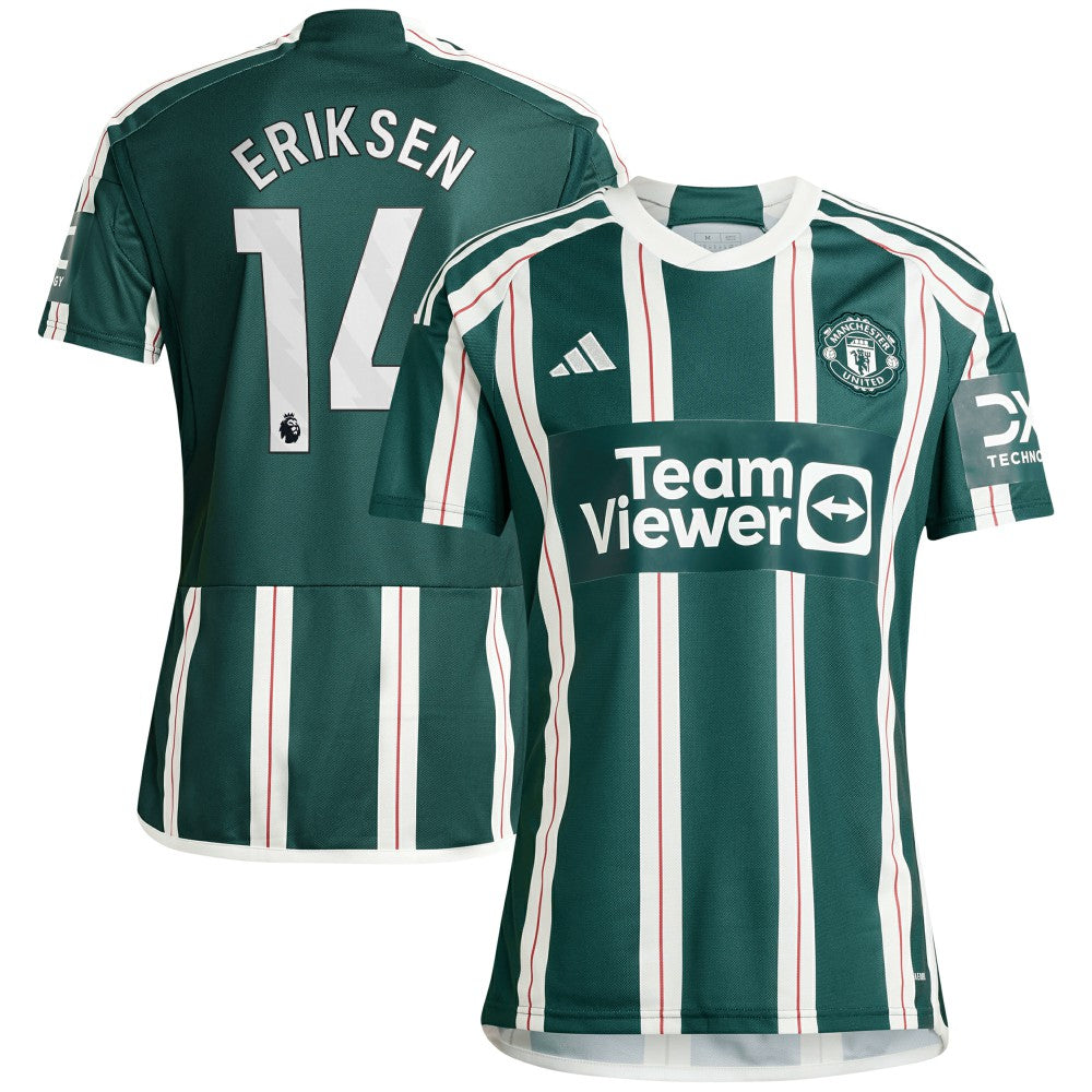 Christian Eriksen Manchester United 2023/24 Away Replica Player Jersey - Green shop