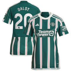 Diogo Dalot Manchester United Women's 2023/24 Away Replica Player Jersey - Green online