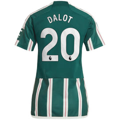 Diogo Dalot Manchester United Women's 2023/24 Away Replica Player Jersey - Green online