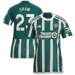 Luke Shaw Manchester United Women's 2023/24 Away Replica Player Jersey - Green sale