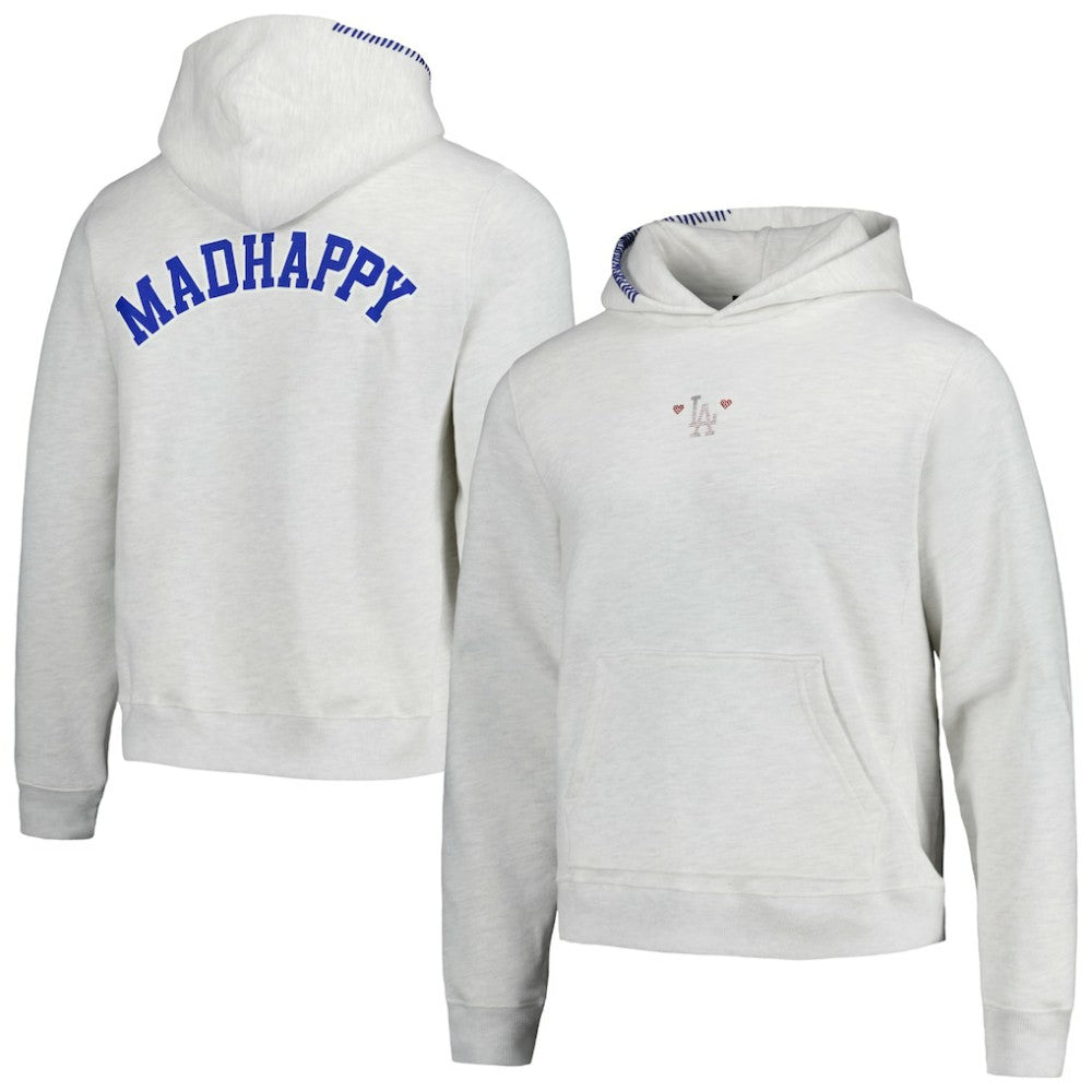 Los Angeles Dodgers Unisex Fleece Pullover Hoodie Heather Gray