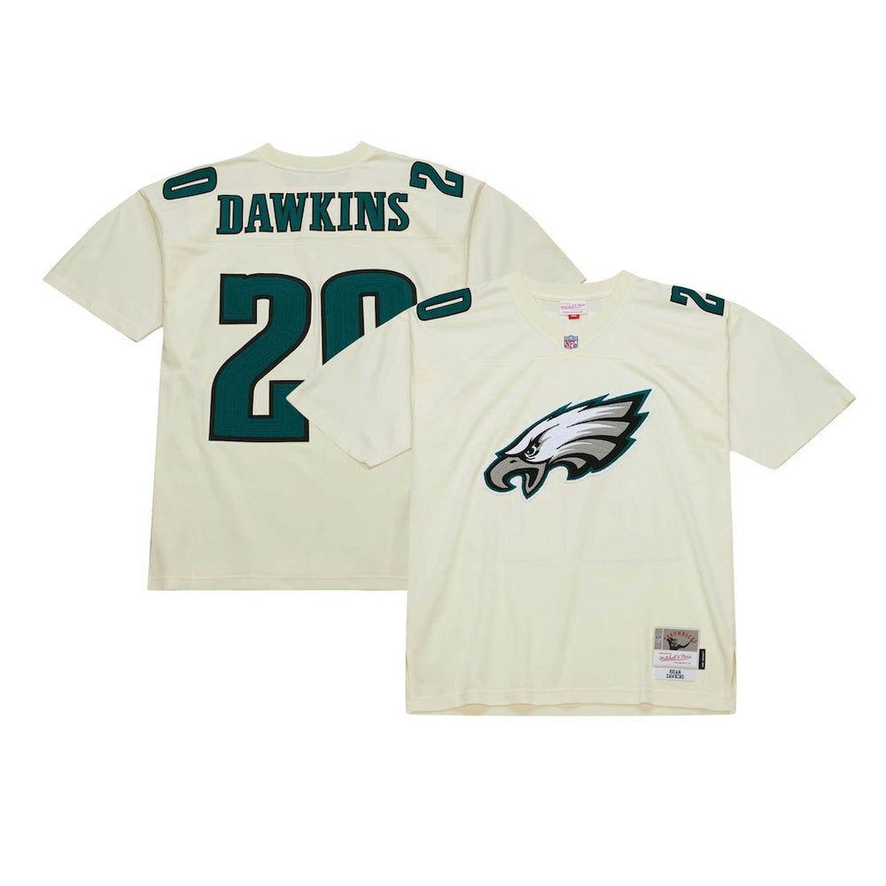 Brian Dawkins Philadelphia Eagles Chainstitch Legacy Jersey - Cream outlet