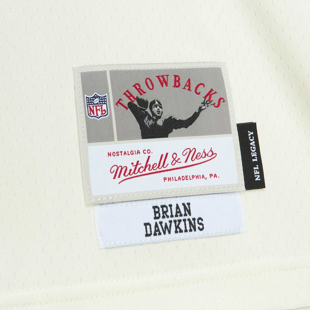 Brian Dawkins Philadelphia Eagles Chainstitch Legacy Jersey - Cream outlet