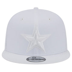 Dallas Cowboys New Era Main White on White 9FIFTY Snapback Hat cheap