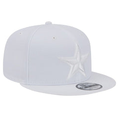 Dallas Cowboys New Era Main White on White 9FIFTY Snapback Hat cheap