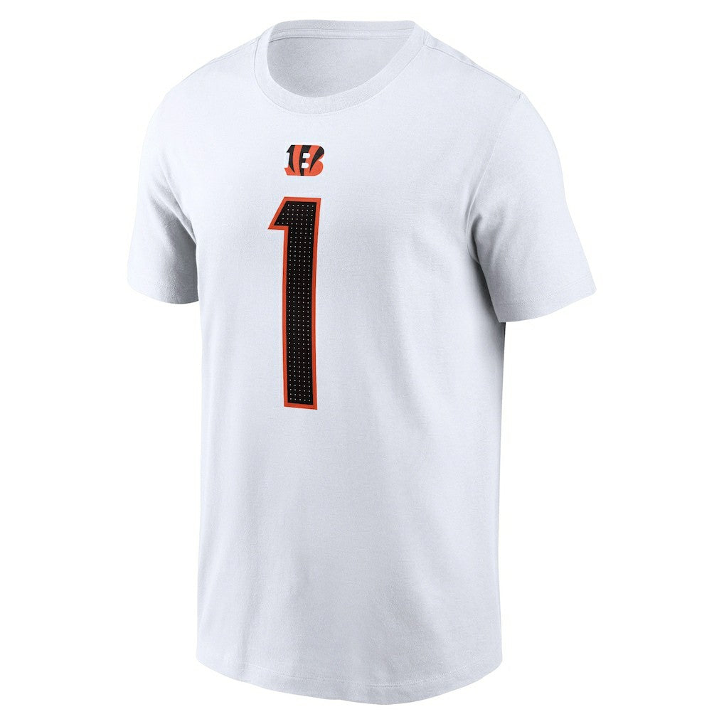 Ja'Marr Chase Cincinnati Bengals Player Name & Number T-Shirt - White discount