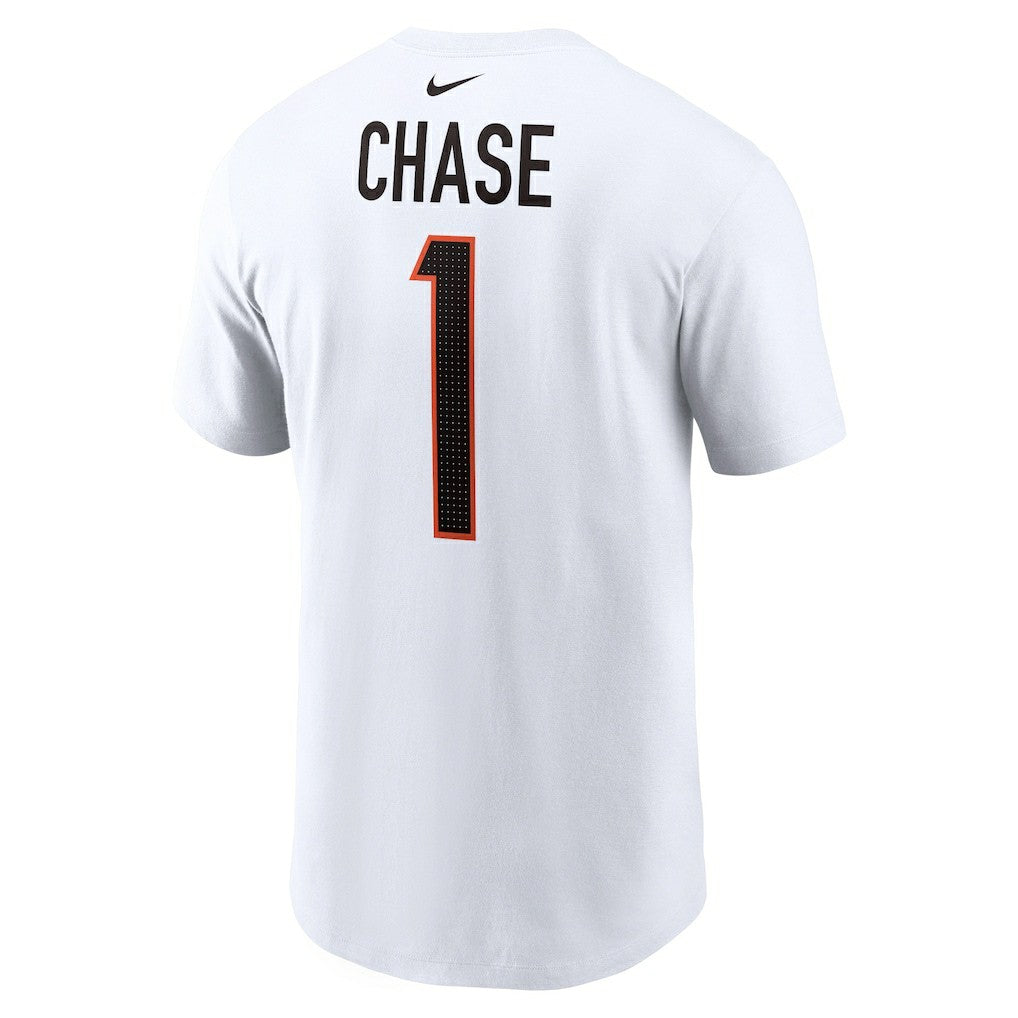 Ja'Marr Chase Cincinnati Bengals Player Name & Number T-Shirt - White discount