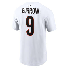 Joe Burrow Cincinnati Bengals Player Name & Number T-Shirt - White cheap
