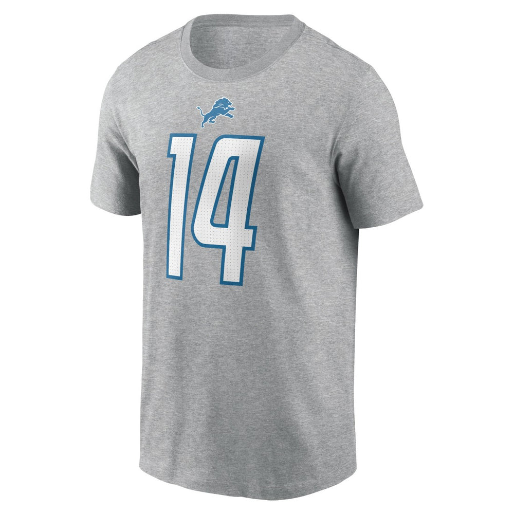 Amon-Ra St. Brown Detroit Lions Player Name & Number T-Shirt - Gray online