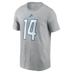 Amon-Ra St. Brown Detroit Lions Player Name & Number T-Shirt - Gray online