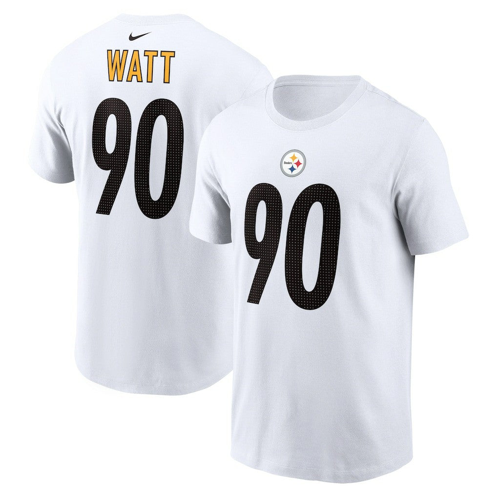 T.J. Watt Pittsburgh Steelers Player Name & Number T-Shirt - White discount