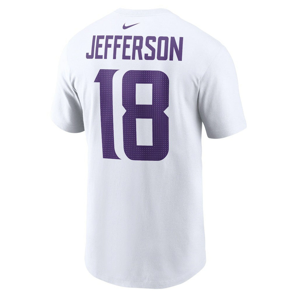 Justin Jefferson Minnesota Vikings Player Name & Number T-Shirt - White discount