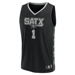 Victor Wembanyama San Antonio Spurs Fast Break Player Jersey - Statement Edition - Black cheap