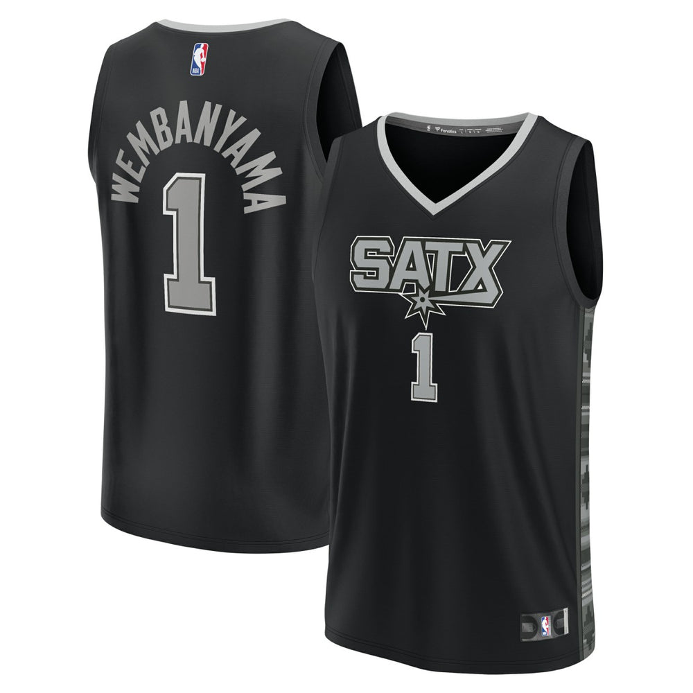 Victor Wembanyama San Antonio Spurs Youth Fast Break Player Jersey - Statement Edition - Black sale
