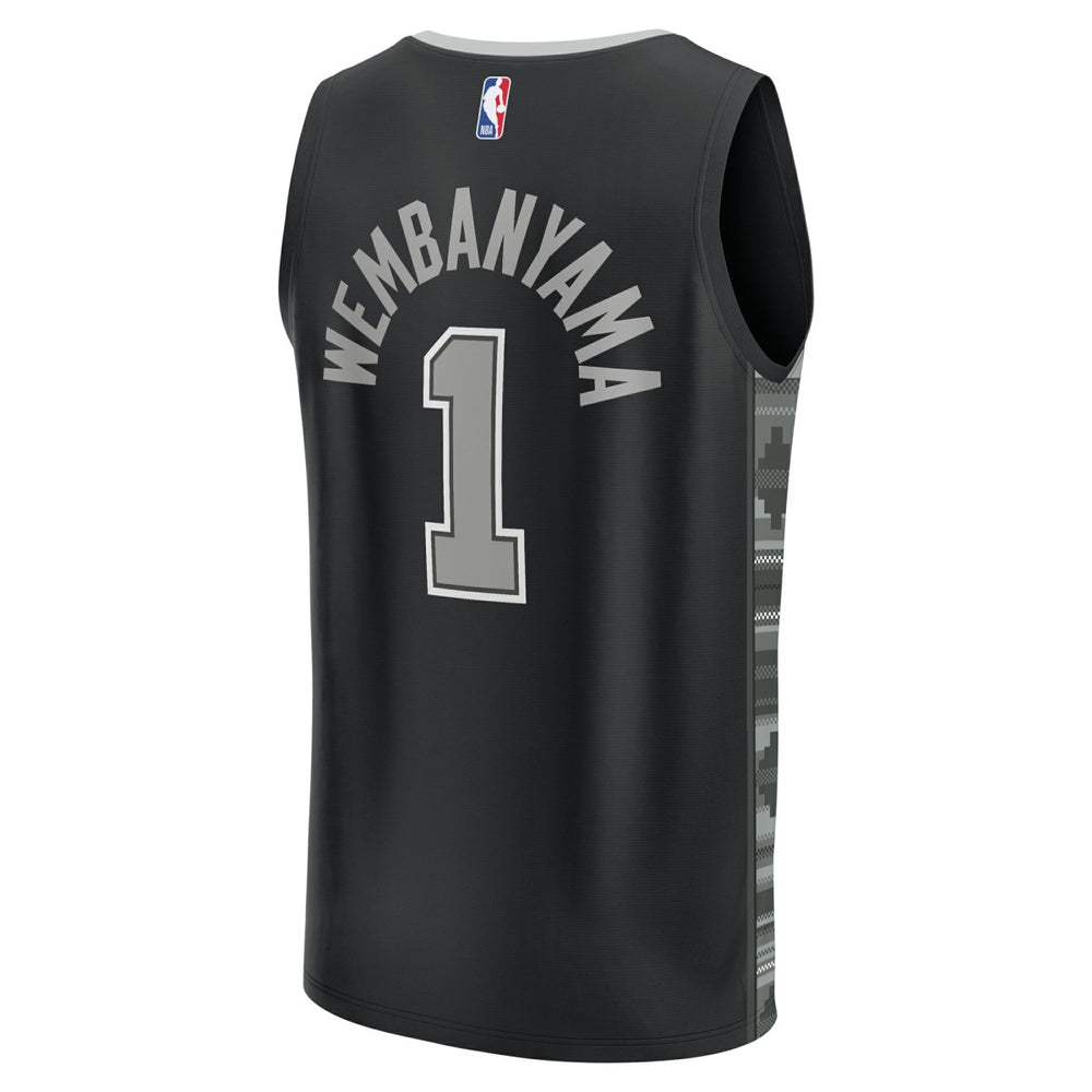 Victor Wembanyama San Antonio Spurs Youth Fast Break Player Jersey - Statement Edition - Black sale