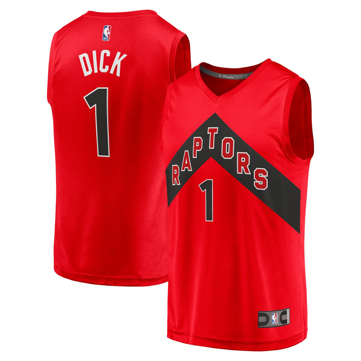 Gradey Dick Toronto Raptors Fast Break Player Jersey - Icon Edition - Red cheap