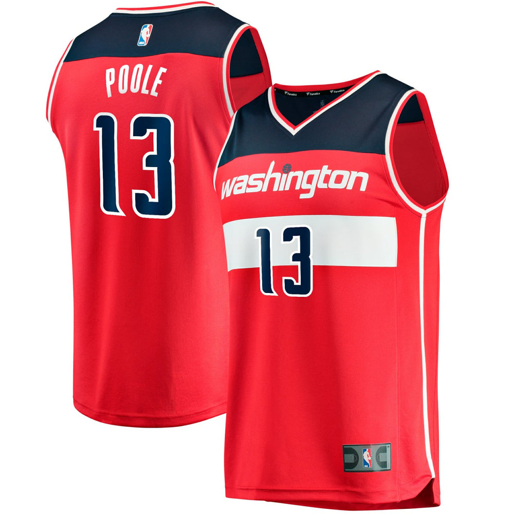 Jordan Poole Washington Wizards Fast Break Player Jersey - Icon Edition - Red sale
