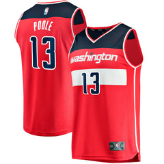 Jordan Poole Washington Wizards Fast Break Player Jersey - Icon Edition - Red sale