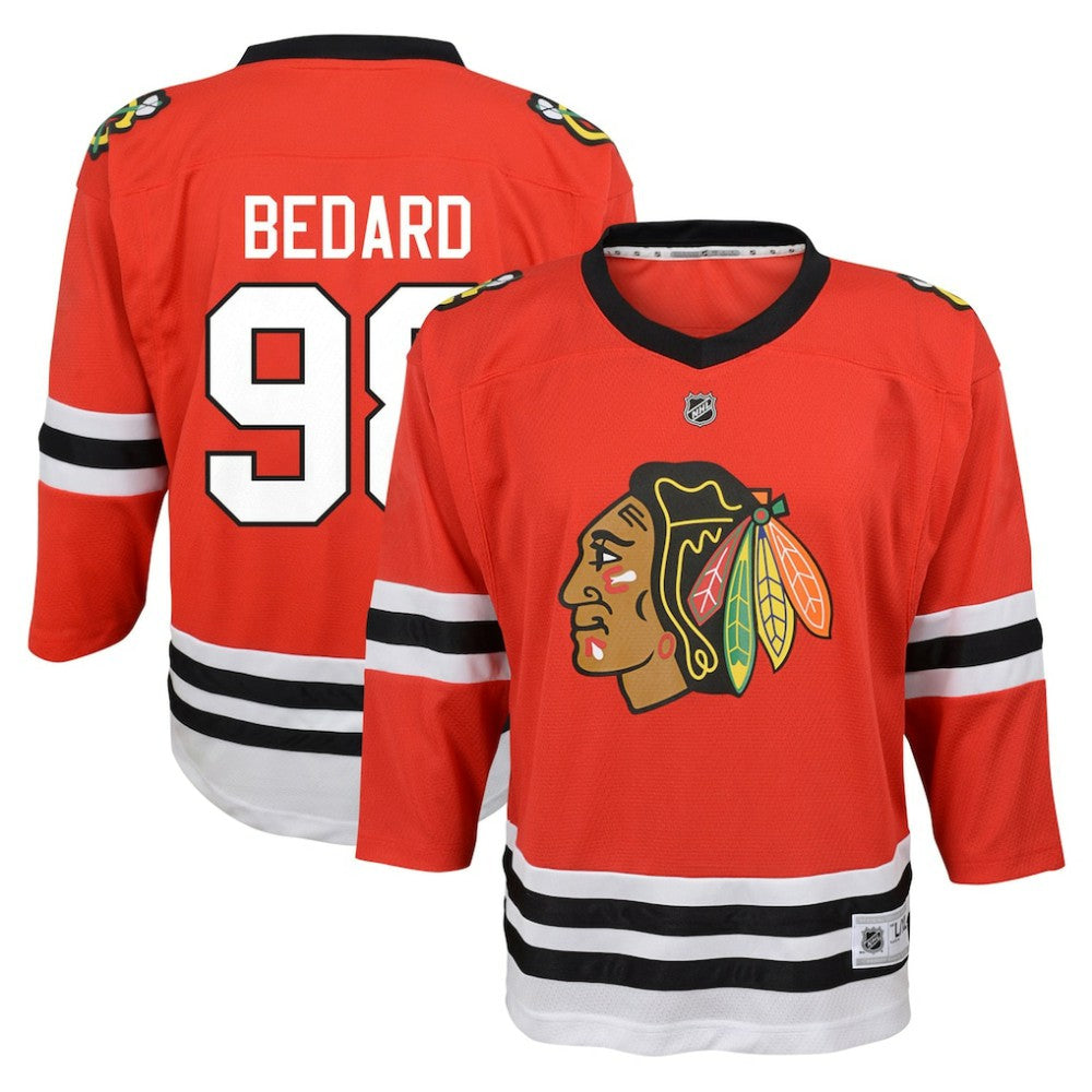 Connor Bedard Chicago Blackhawks Youth Home Replica Player Jersey - Red Jerseys