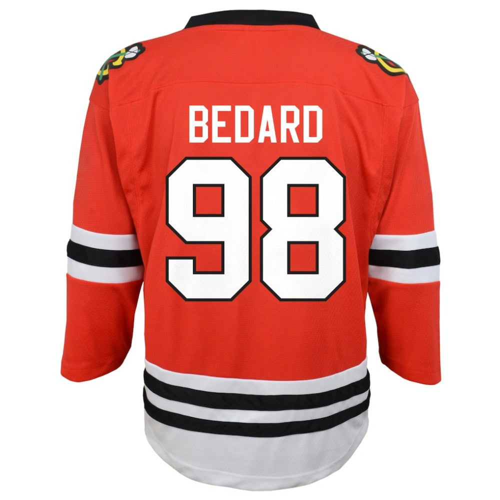 Connor Bedard Chicago Blackhawks Youth Home Replica Player Jersey - Red Jerseys