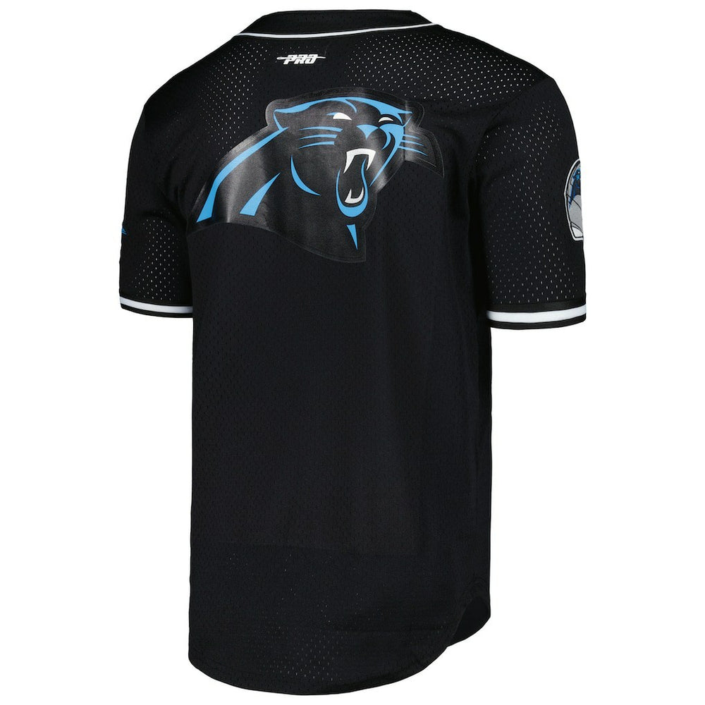 Bryce Young Carolina Panthers Pro Standard Mesh Baseball Button-Up T-Shirt - Black cheap
