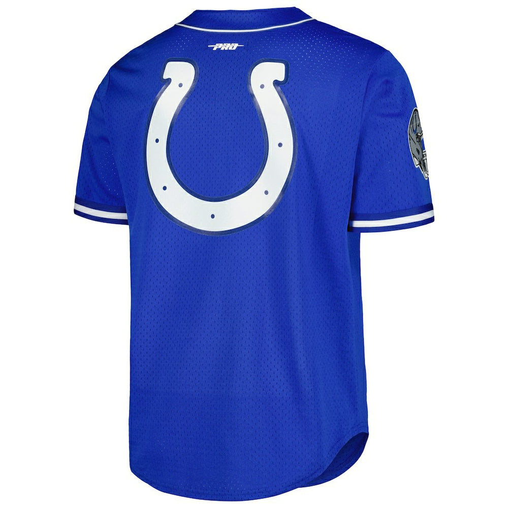 Anthony Richardson Indianapolis Colts Pro Standard Mesh Baseball Button-Up T-Shirt - Royal cheap