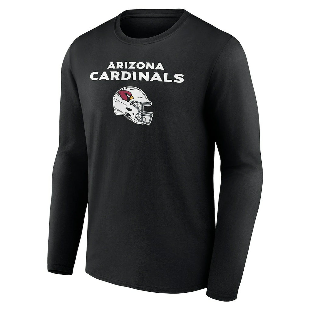 Arizona Cardinals Personalized Name & Number Team Wordmark Long Sleeve T-Shirt - Black cheap