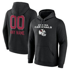 Arizona Cardinals Personalized Name & Number Team Wordmark Pullover Hoodie - Black outlet