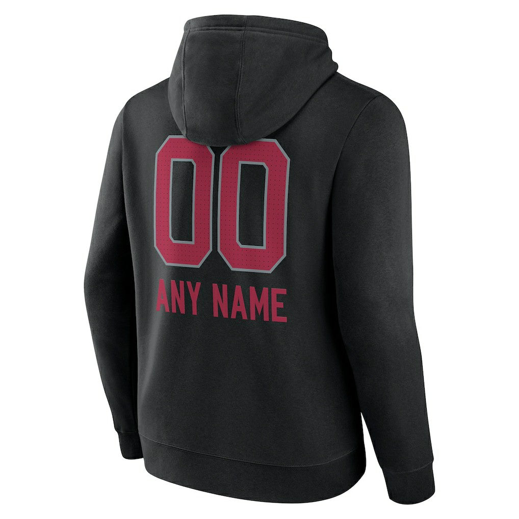 Arizona Cardinals Personalized Name & Number Team Wordmark Pullover Hoodie - Black outlet