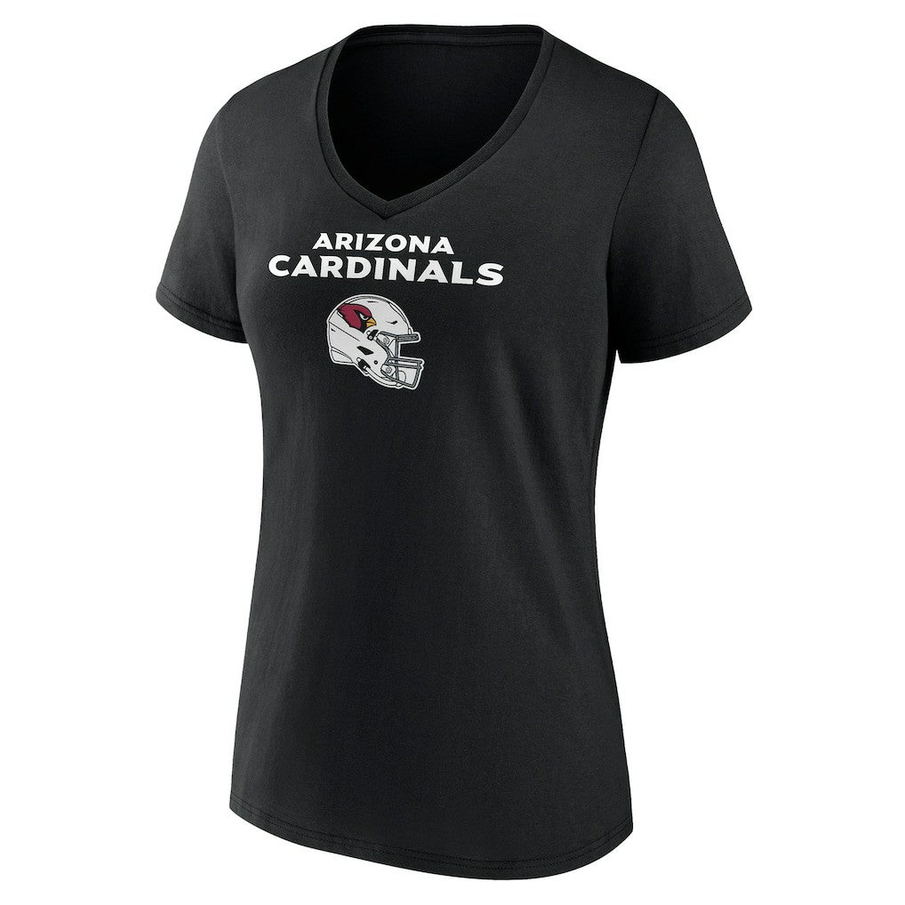 Arizona Cardinals Women's Personalized Name & Number Team Wordmark V-Neck T-Shirt - Black online
