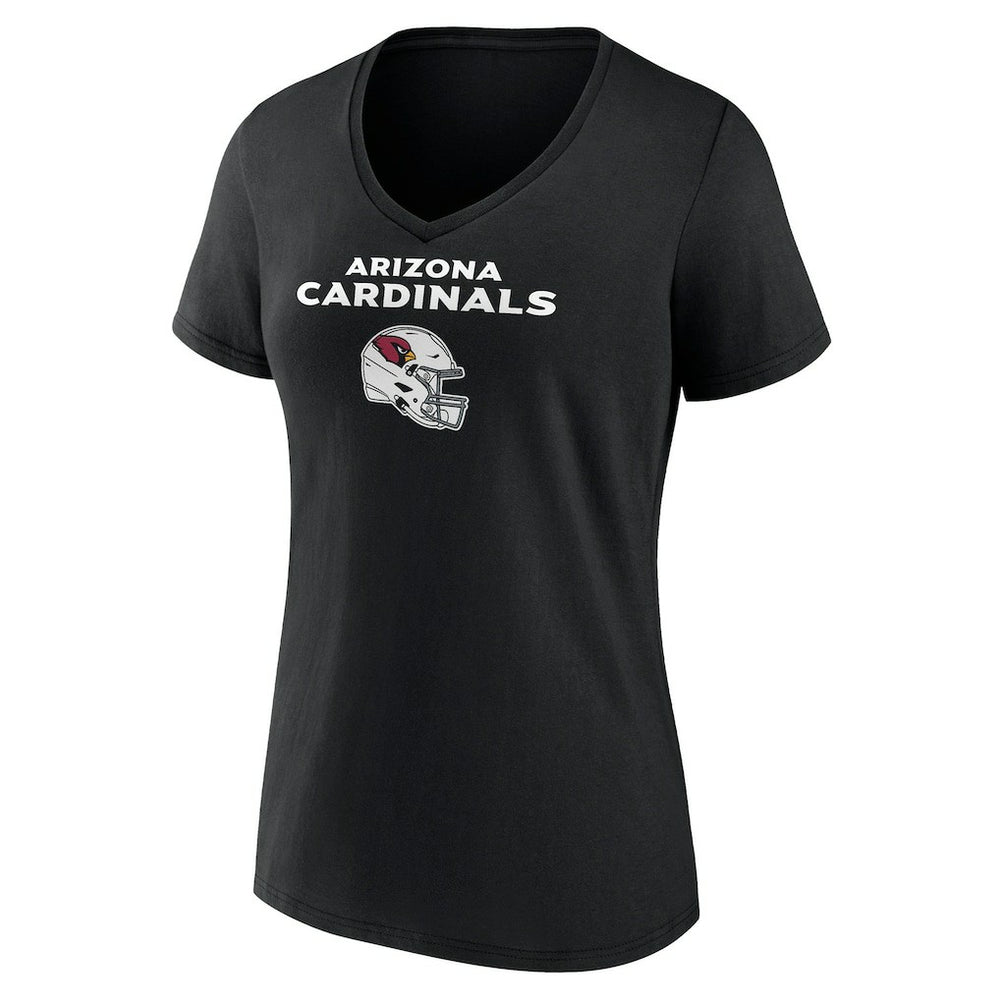 Arizona Cardinals Women's Personalized Name & Number Team Wordmark V-Neck T-Shirt - Black online