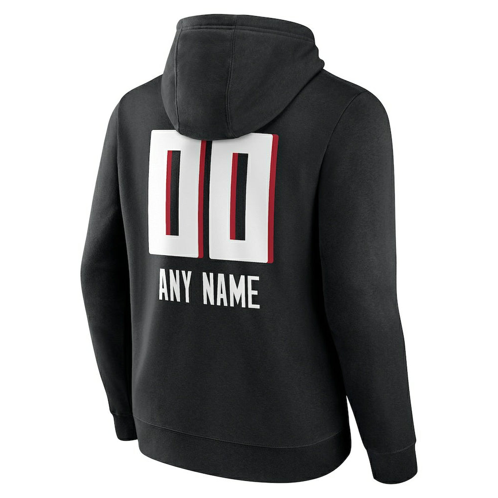 Atlanta Falcons Personalized Name & Number Team Wordmark Pullover Hoodie - Black online