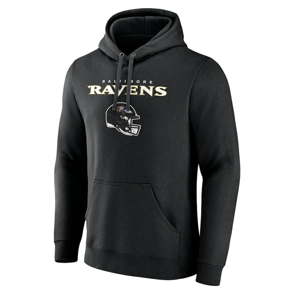 Baltimore Ravens Personalized Name & Number Team Wordmark Pullover Hoodie - Black cheap
