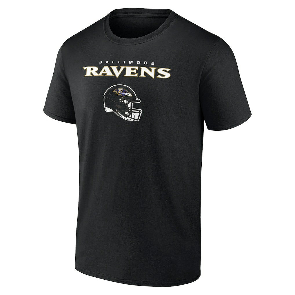 Baltimore Ravens Personalized Name & Number Team Wordmark T-Shirt - Black discount
